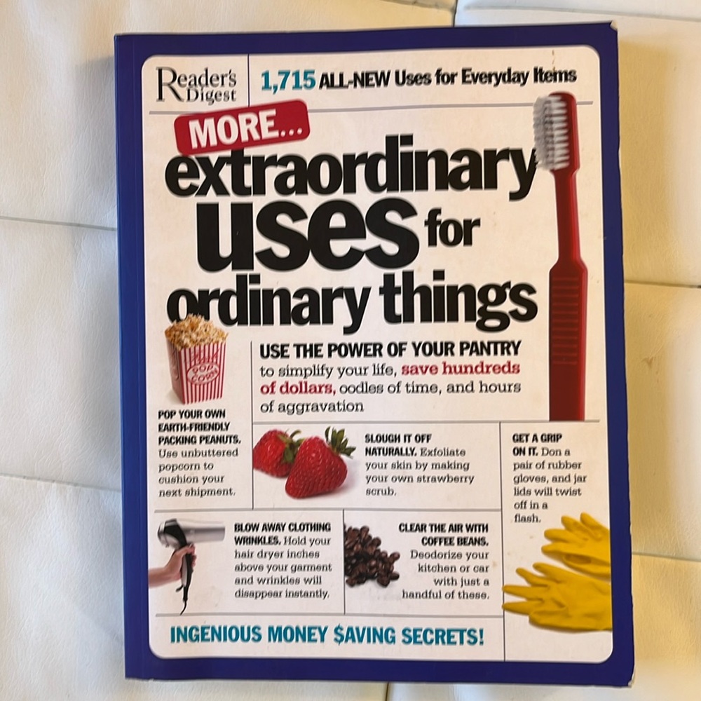 Gift with purchase- Extraordinary uses for ordinary things book